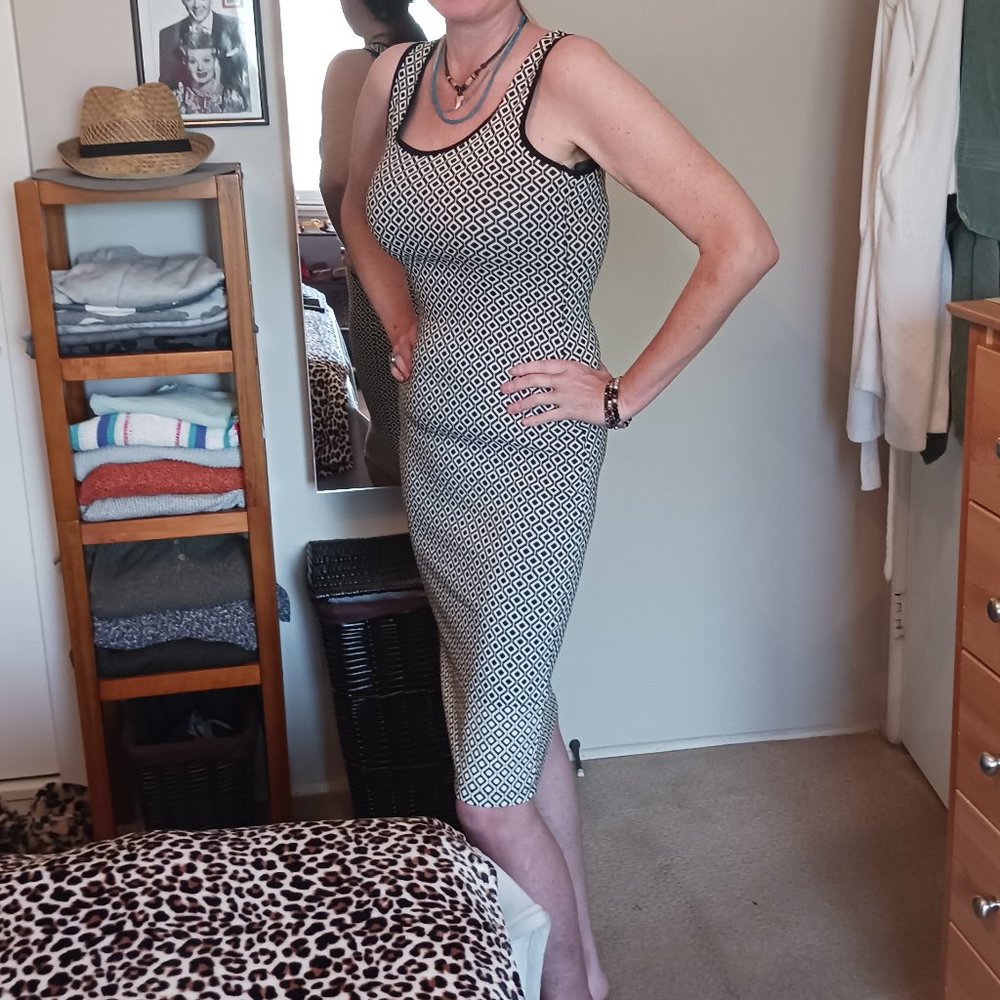 Jacquard Print Dress